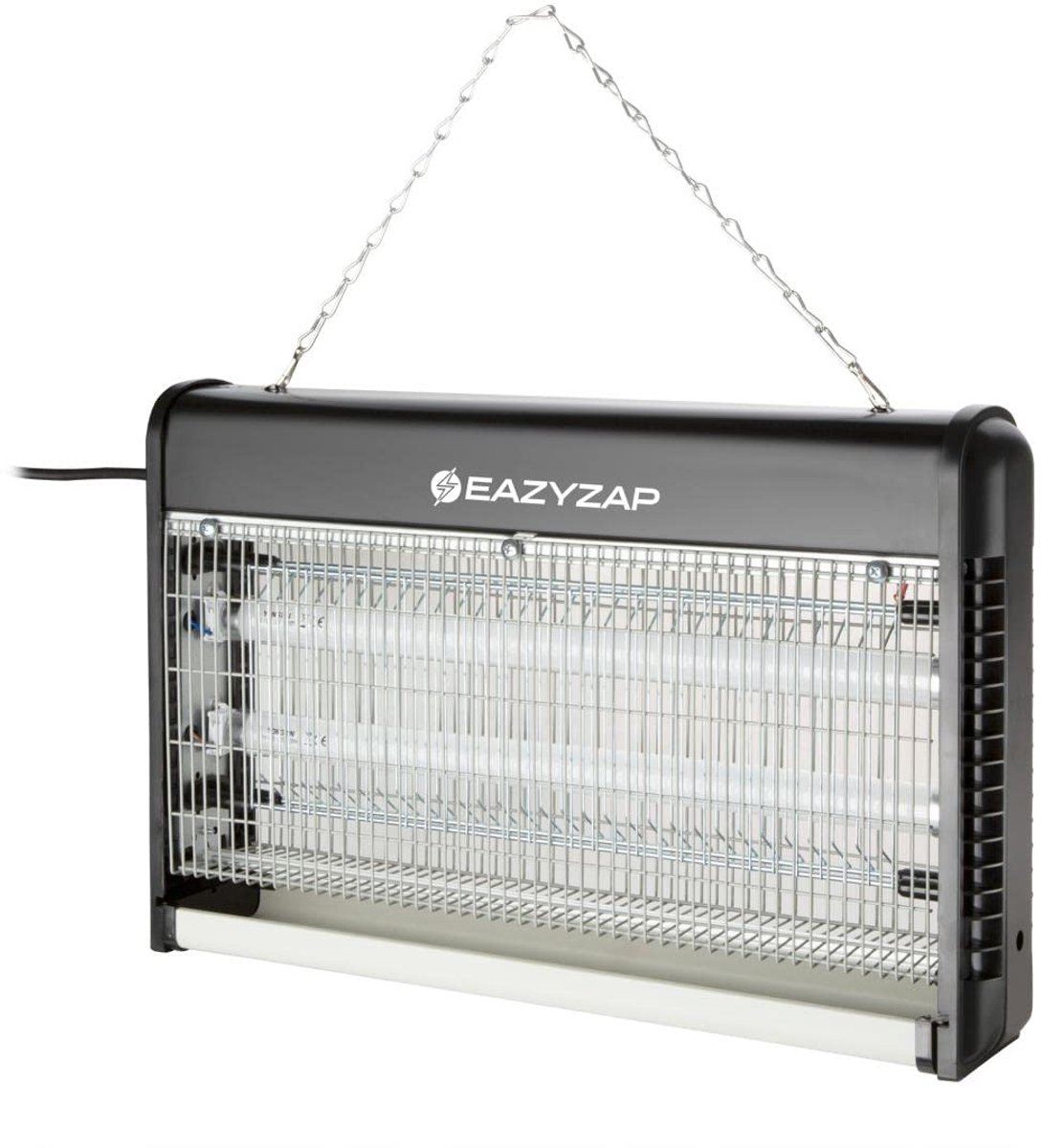 SnelShoppen - Eazyzap FD497 LED Vliegen- en Insectenverdelger, Energiezuinig, 100 m² Bereik, 2x7 Watt Eco-lampen, Ideaal voor Tuin, Keuken, Camping