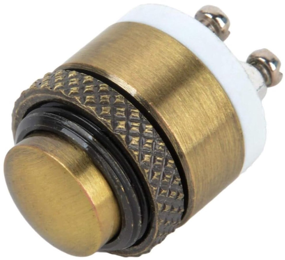 Dailygoods - Bell Knob Brass Waterdichte Drukknop met Schroefklemmen