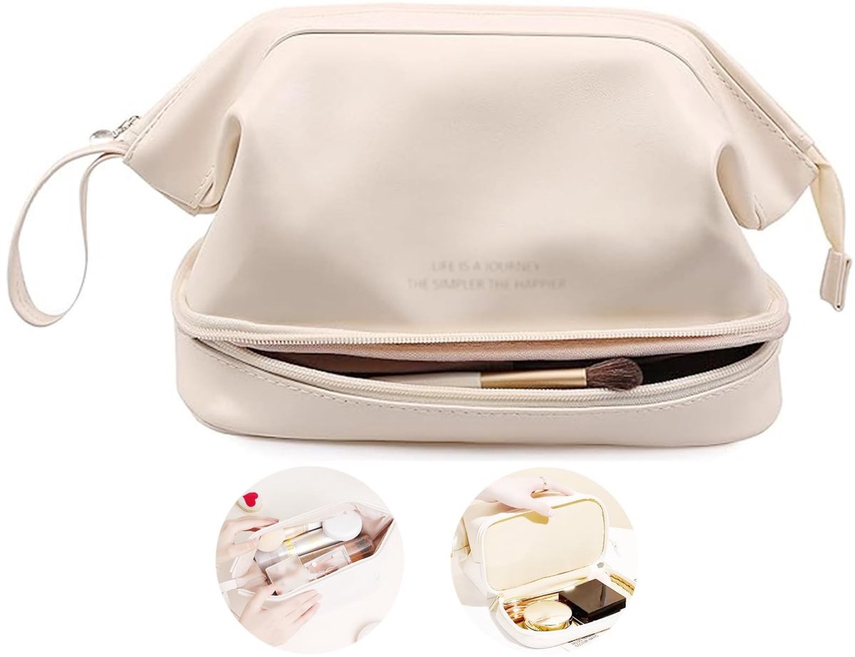 Dailygoods - Grote Make-up Tas - Draagbare Reisorganizer met Indeling