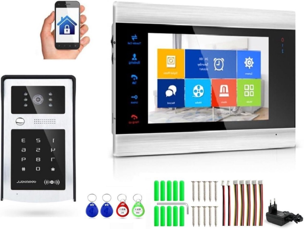 Wifi Deurintercom - Video Intercom Systeem - Huishouden Beveiligen - Bediening via App - 10 x 10 x 10 cm