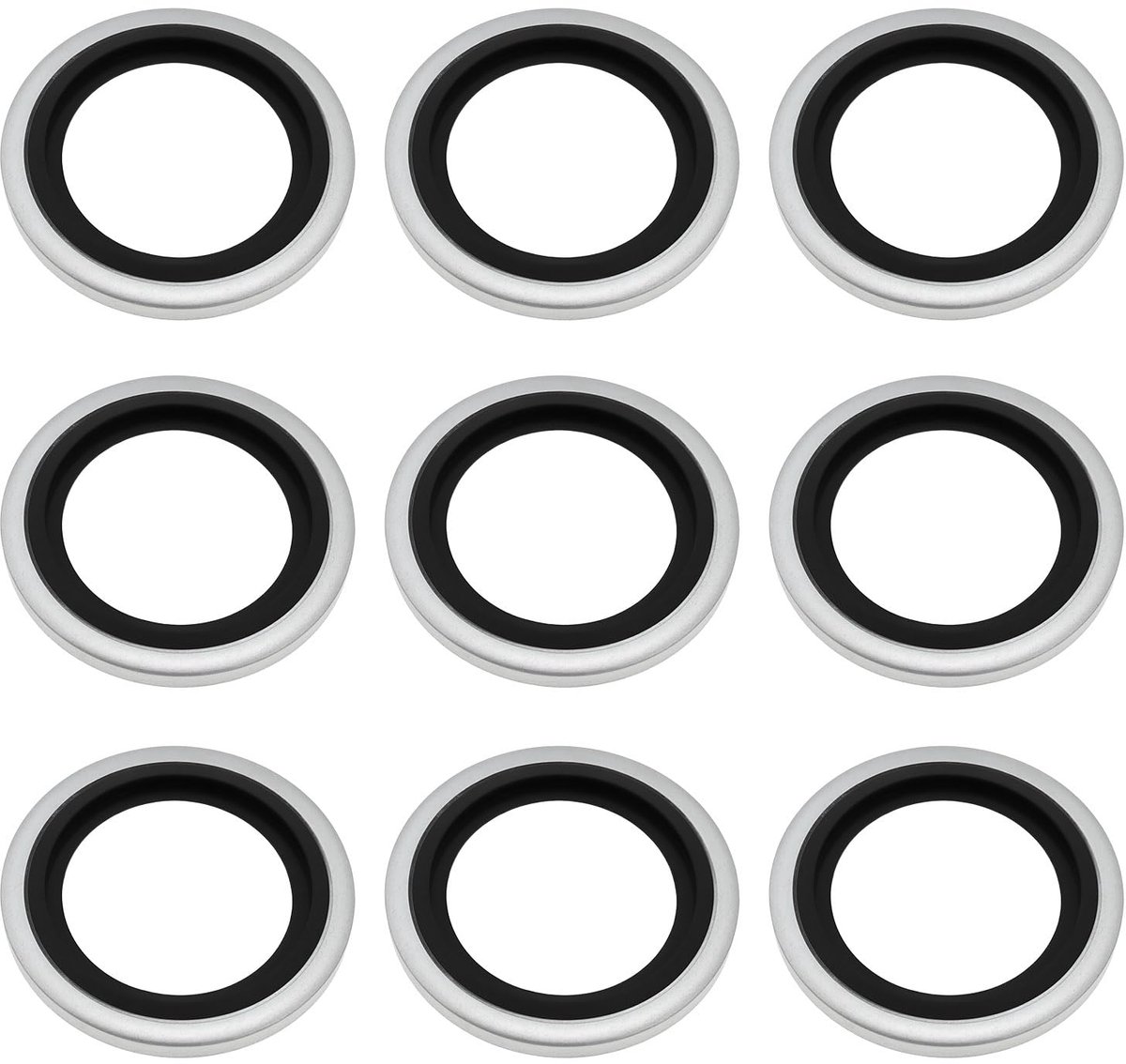 Dailygoods - 50 Stuks 1/2" Bonded Sluitringen voor Hydraulische Systemen