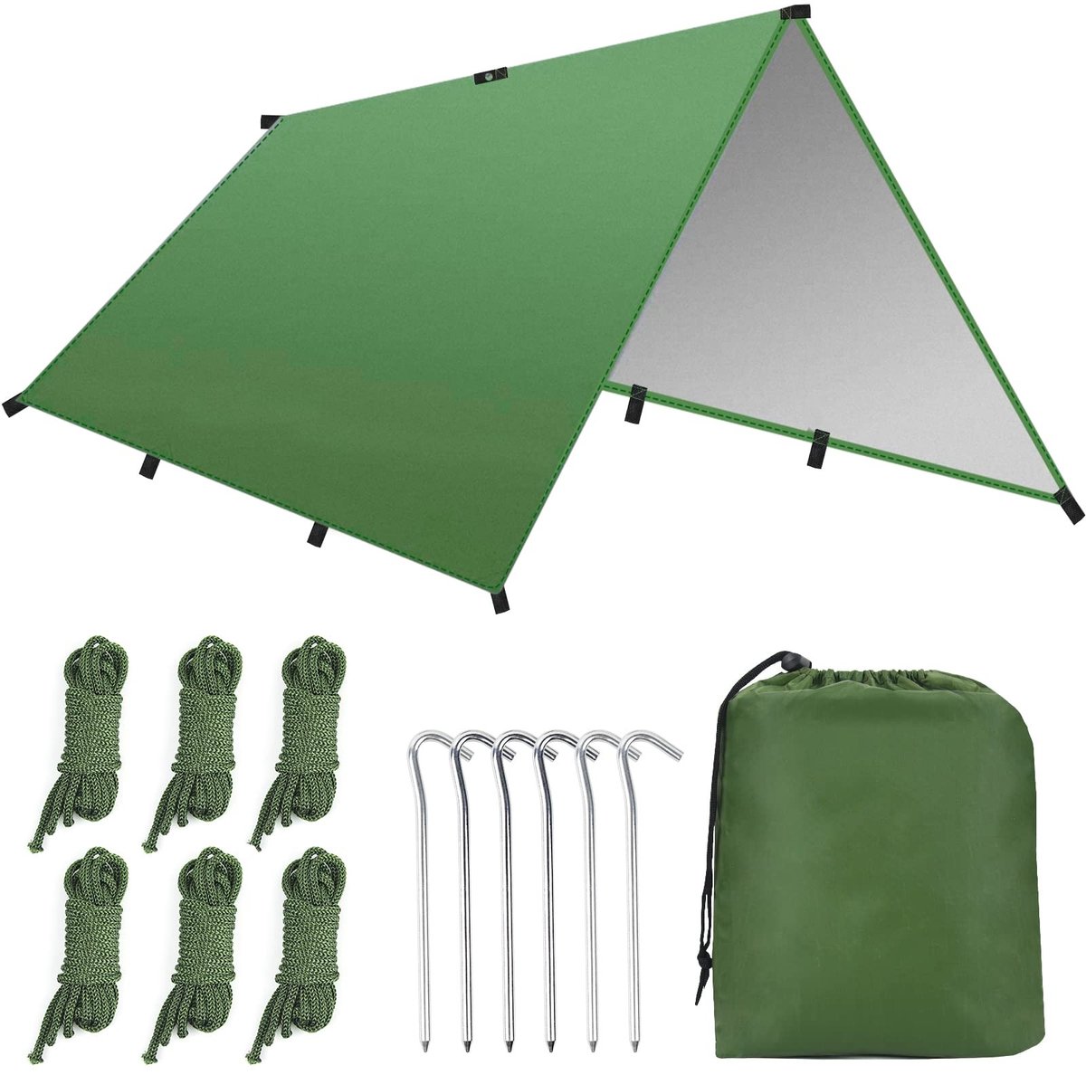 Dailygoods - Hammock Rain Fly Tent - 3m x 3m Beschermzeil voor Buiten