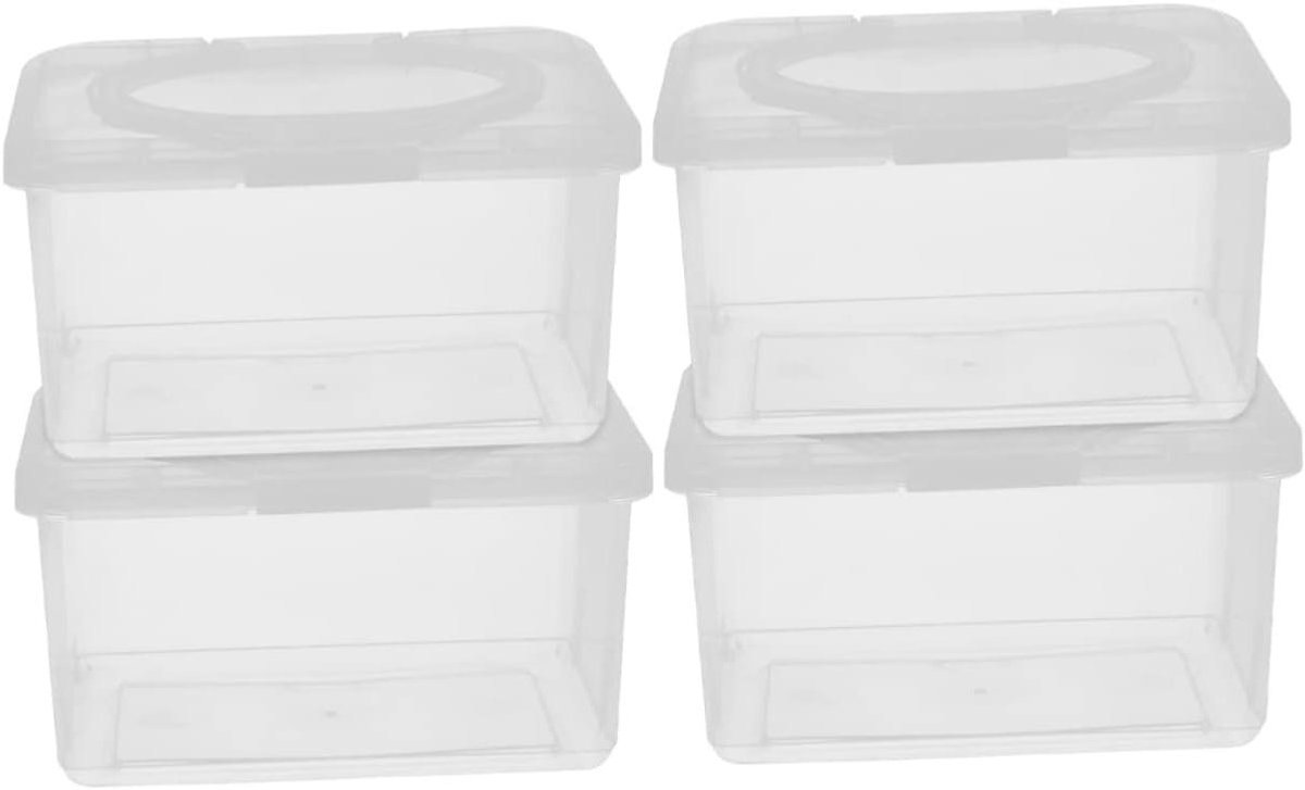 Babydoekjes Houder - Vochtige Doekjes Dispenser - Hygiënisch Houden - Met Deksel Ontwerp - 19.50x12.50x9.00cm - Transparant