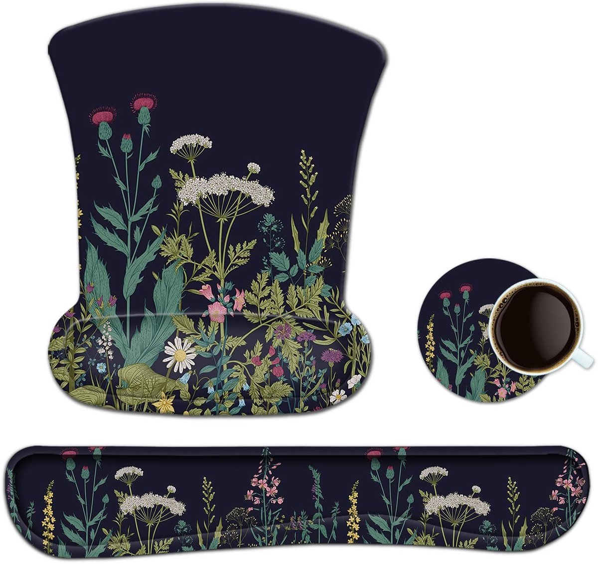 Dailygoods - Ergonomische Muismat met Handsteun en Gel Kussen - Ideaal voor Thuis en Kantoor