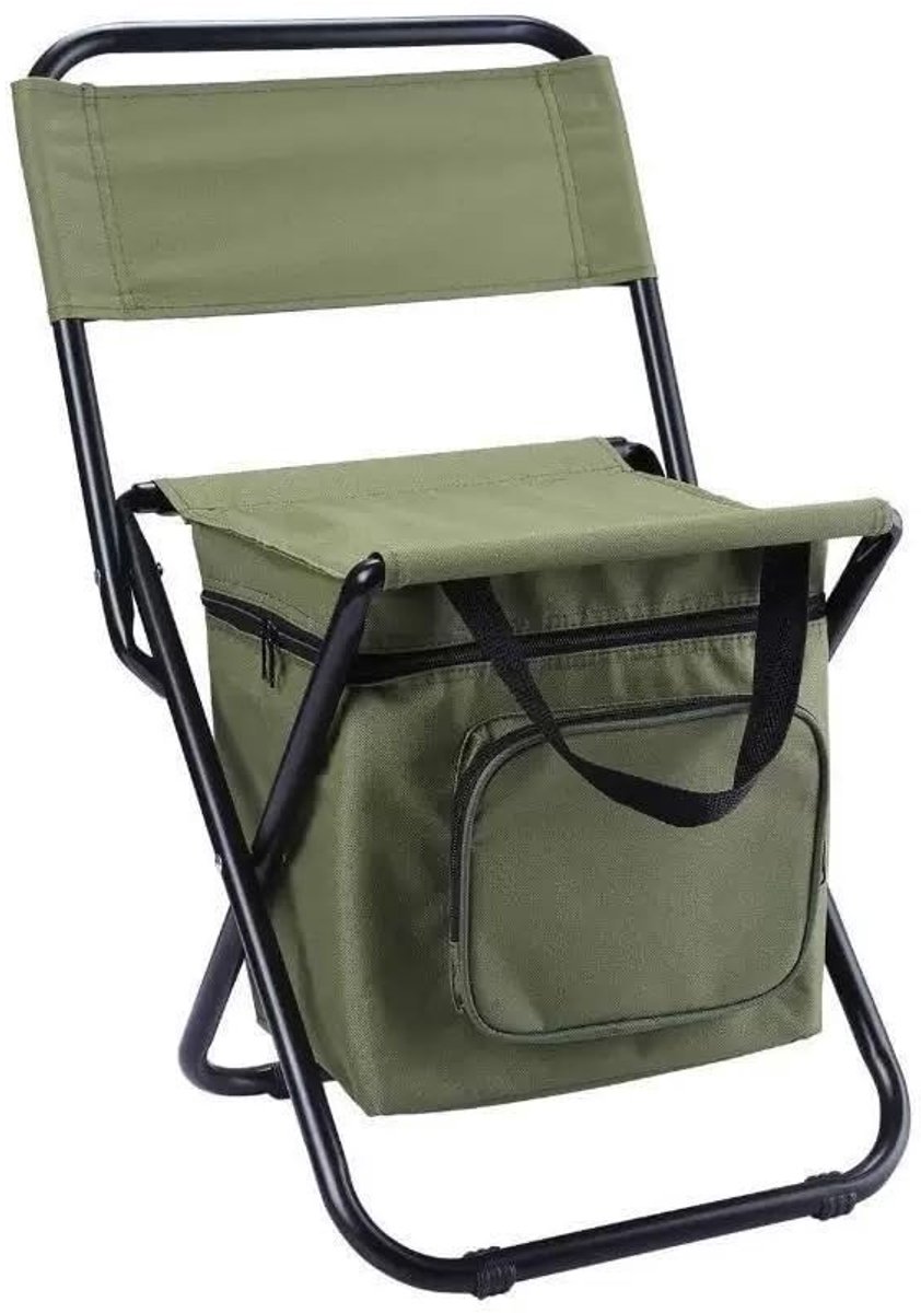 Dailygoods - 3-in-1 Klapstoel voor Buiten - Met Koeltas en Multifunctionele Functies
