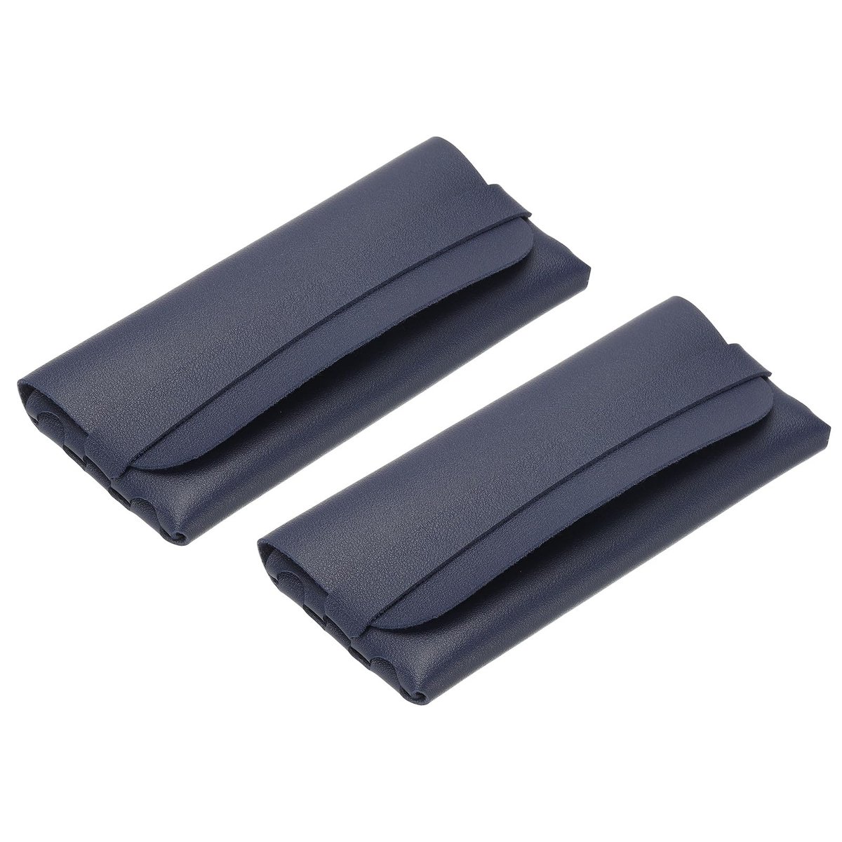 Dailygoods - 2 Zachte Bril Cases - Draagbare Kunstleren Etui voor Zonnebrillen
