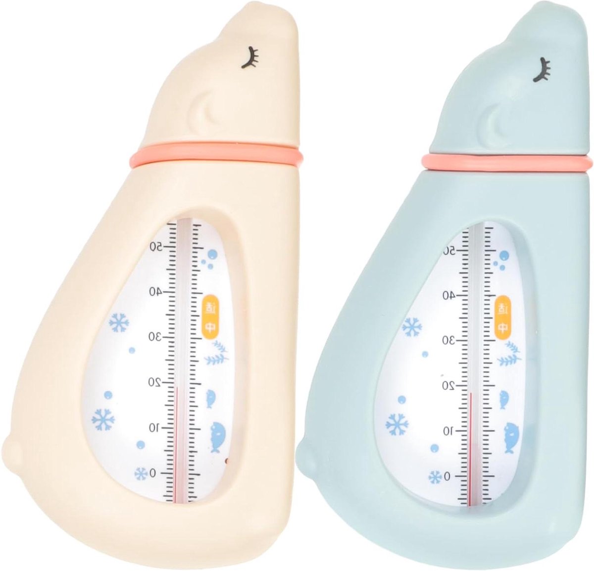 Badthermometers Drijvend - Watertemperatuurmeter Bad - Veilig Baden - Schattige Dierenvorm - 14.5 cm - Diverse kleuren