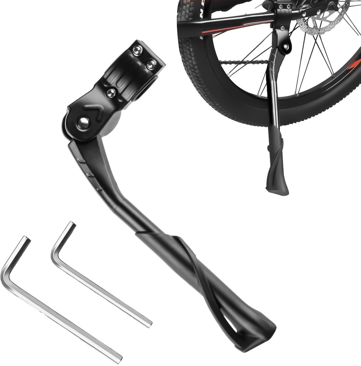 Dailygoods - Verstelbare Fietsstandaard - Universele Kickstand voor 24-29 Inch Fietsen