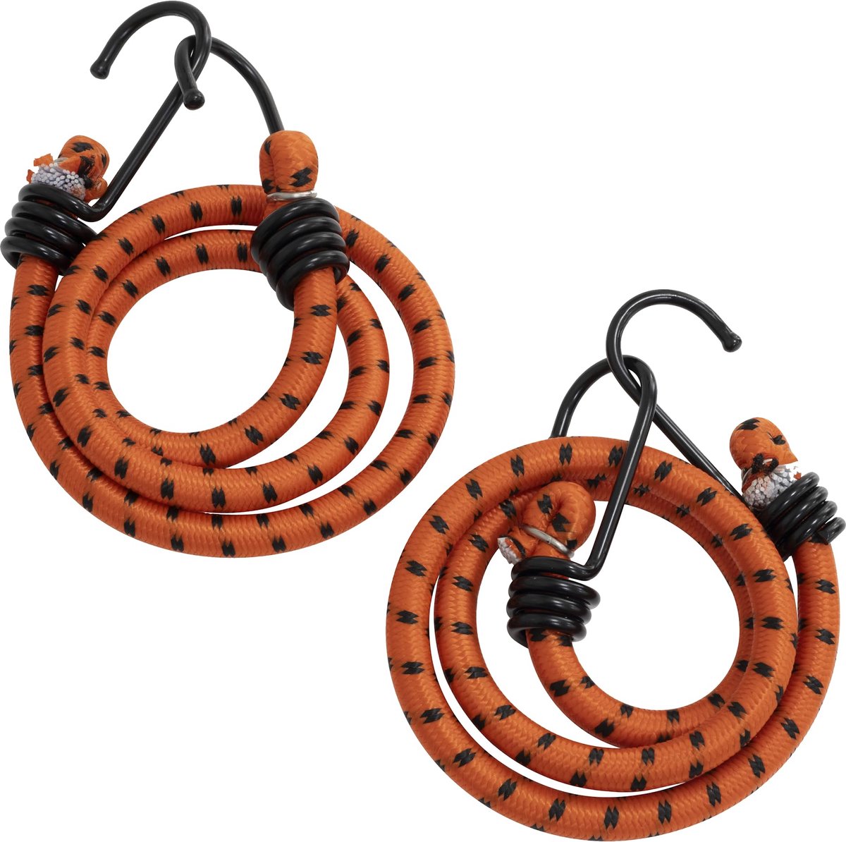 Dailygoods - Set van 2 Luchtspanners voor Bagage met 62 cm Haken - Kleur Oranje