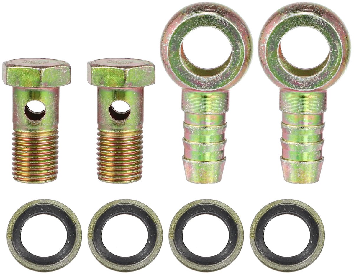 Dailygoods - 2 Stuks Banjo Slang Bouten Adapter M14x1.5 - Voor Motor en Remsystemen