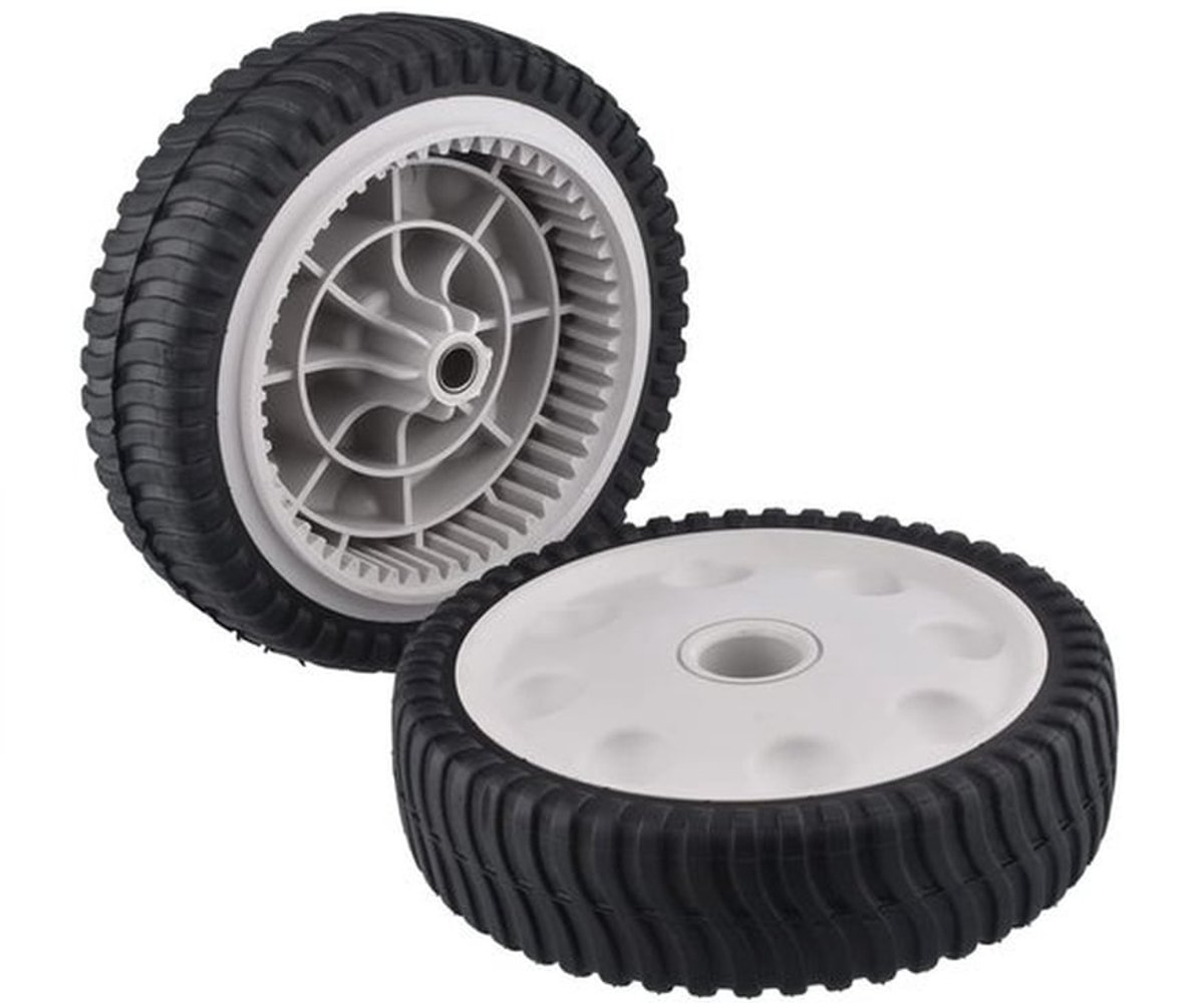 - Voorwiel 8 Inch - Compatibel met Diverse Tuinmachines - 2 Stuks - Duurzaam en Betrouwbaar - Onderdeel voor Tuinonderhoud - Geschikt voor ..