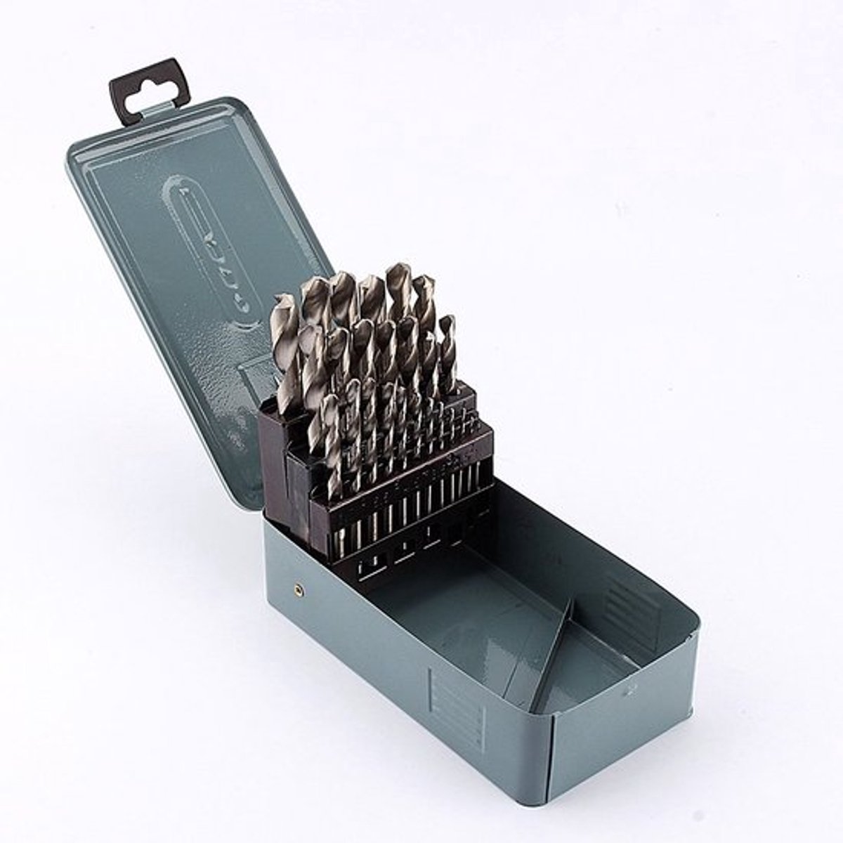Spiraalboren 25-delig - HSS - Hoogwaardige stalen bits - 1 mm tot 13 mm - Robuuste metalen behuizing - Duurzaam en veelzijdig - Boorset