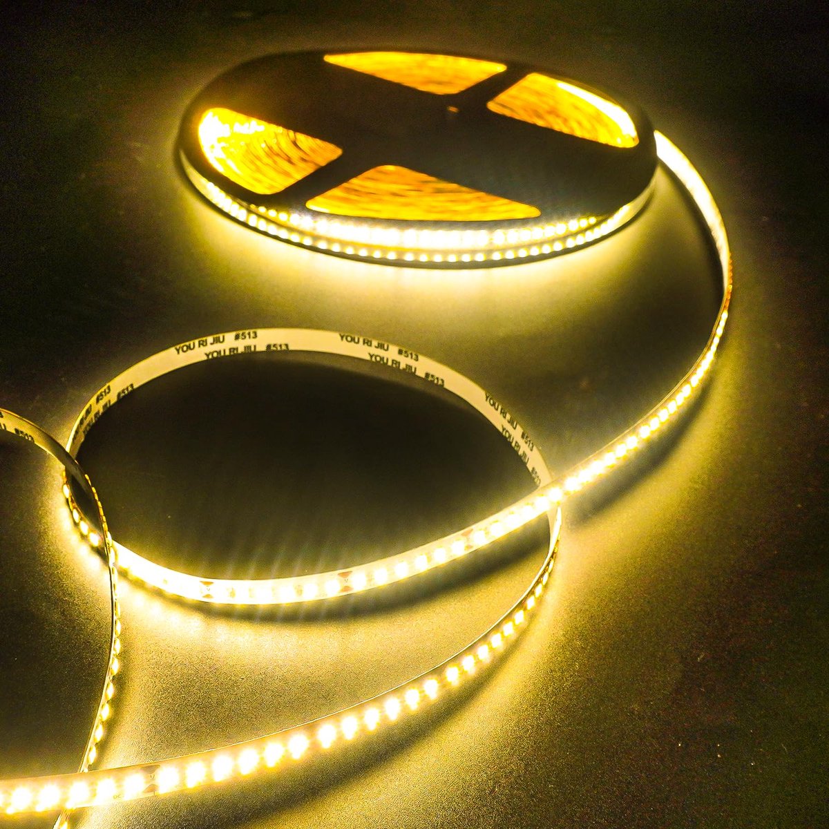SnelShoppen - 24V LED Strip SMD 2835 Warm Wit 3000K - 20m LEDstrip Licht met 180 LEDs/m - 8mm Niet Waterdicht Tape Licht voor Binnen, Keuken, Slaapkam