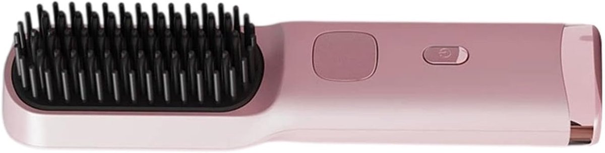 Haarstijler Borstel - Draadloze Stijltang - Dagelijkse Haarstyling - LCD Temperatuur Display - 27 x 5 x 5 cm - Zwart