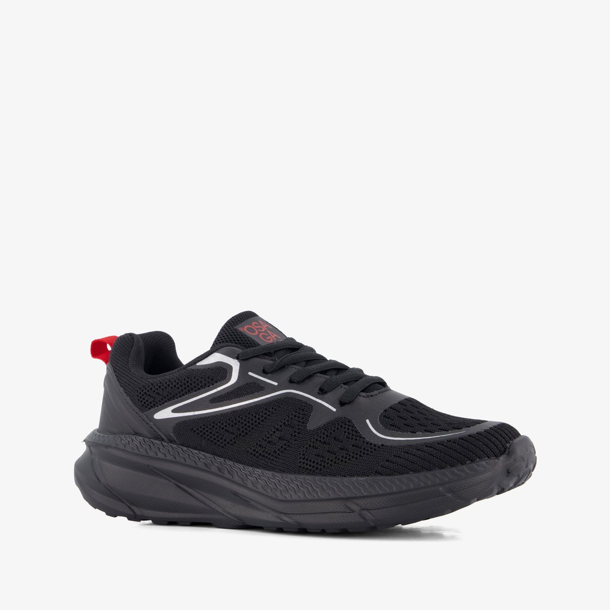 Osaga Block kinder sportschoenen zwart - Maat 30 - Uitneembare zool