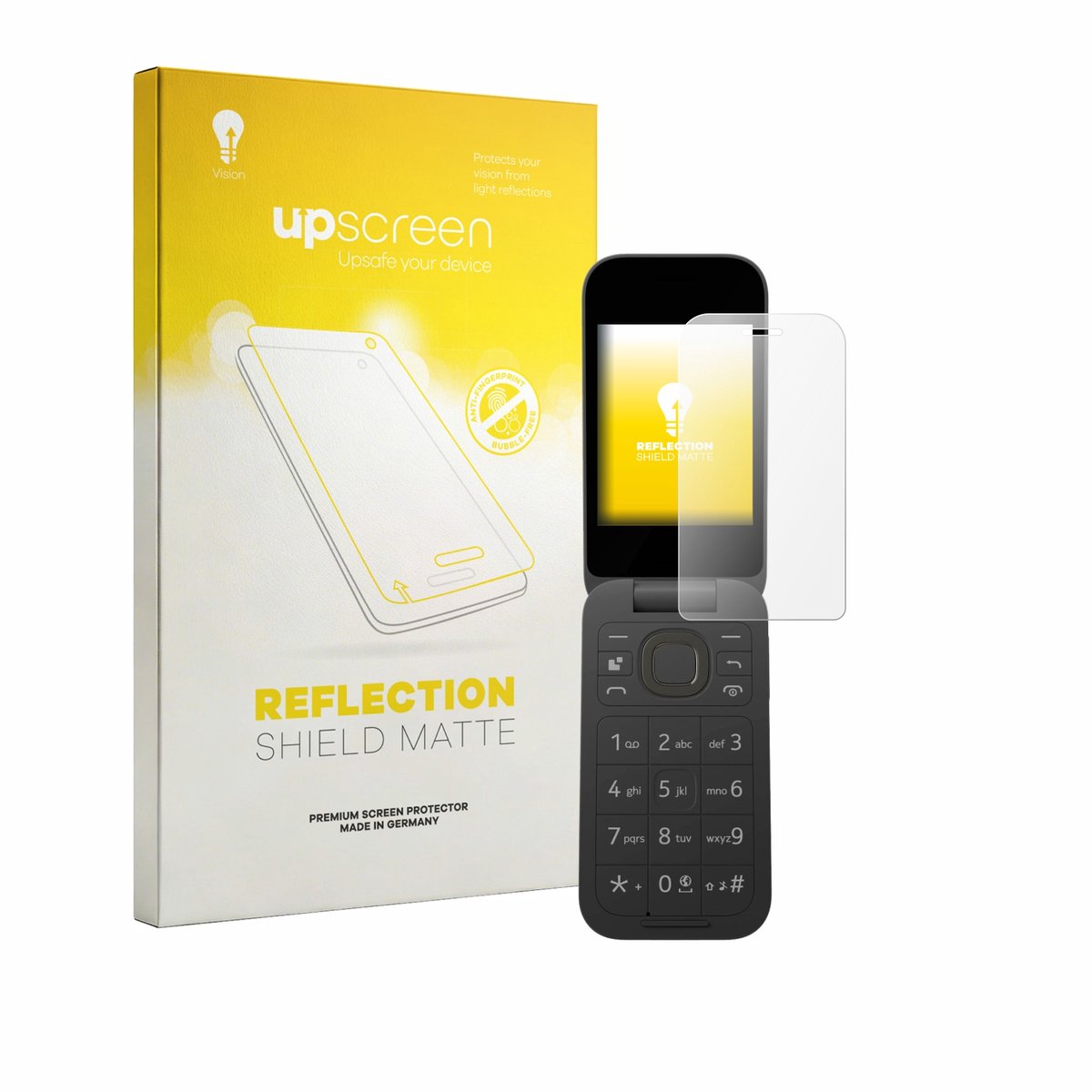 upscreen - Screenprotector voor HMD 2660 Flip 4G - Folie Beschermfolie anti glare matte