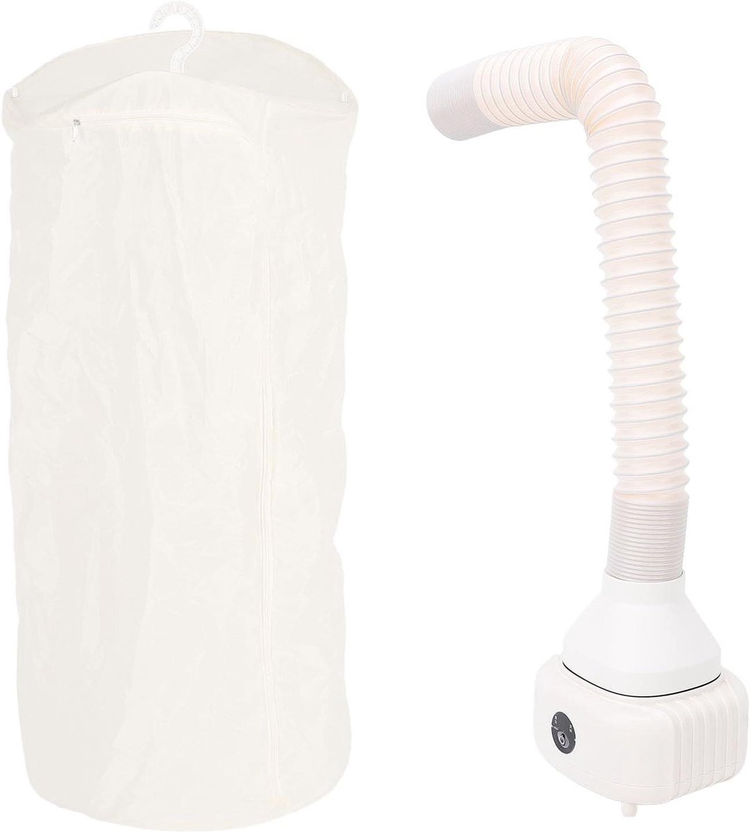 Draagbare Mini Wasdroger Kleine Droger Snel Kleding Drogen Opvouwbaar Ontwerp 800 W Wit