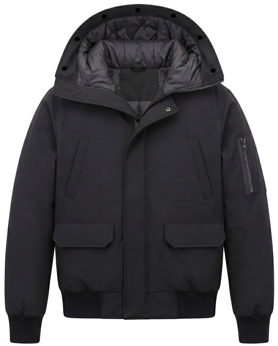 Herenjas - Winterjas Heren - LF8821 - Zwart - Maat L