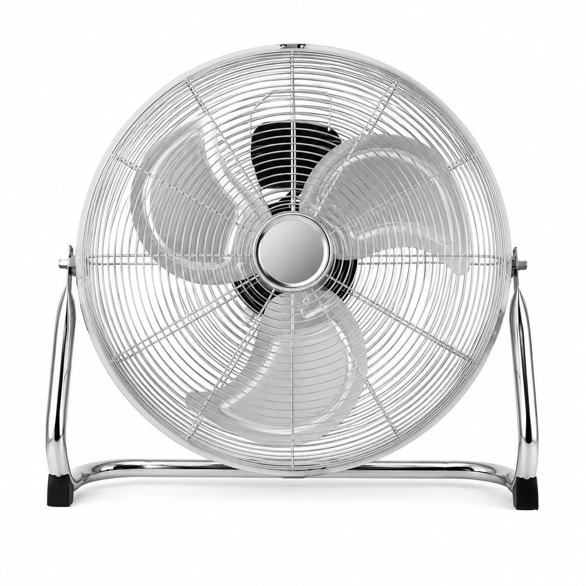 SnelShoppen - Vloerventilator 130W - Industriële Ventilator met 3 Aluminium Vleugels - 50,8 cm - 3 Snelheden - Veiligheidsrooster van Metaal - Krachti