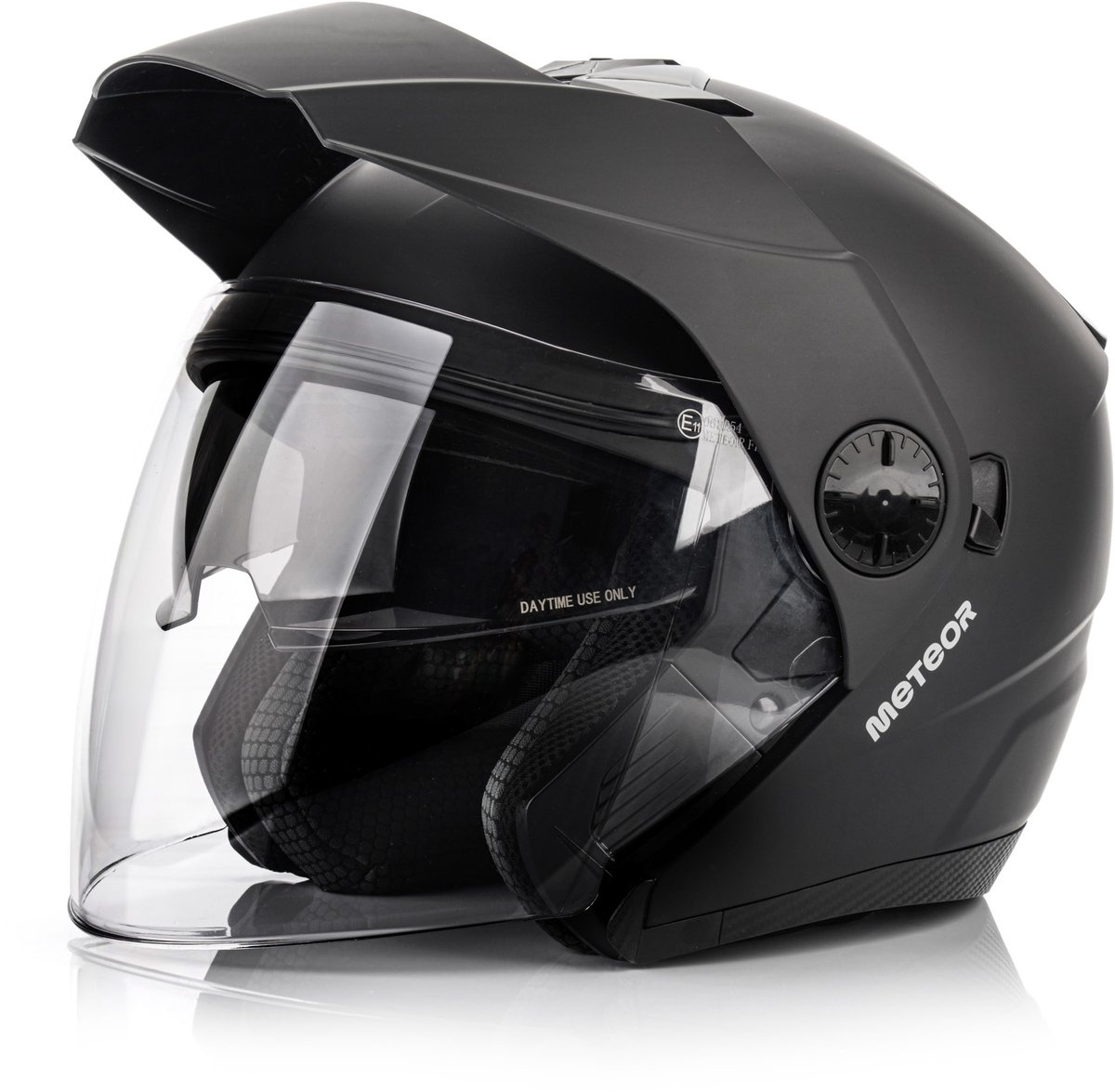 Meteor Hekato - Motorhelm - M 57-58 cm zwart