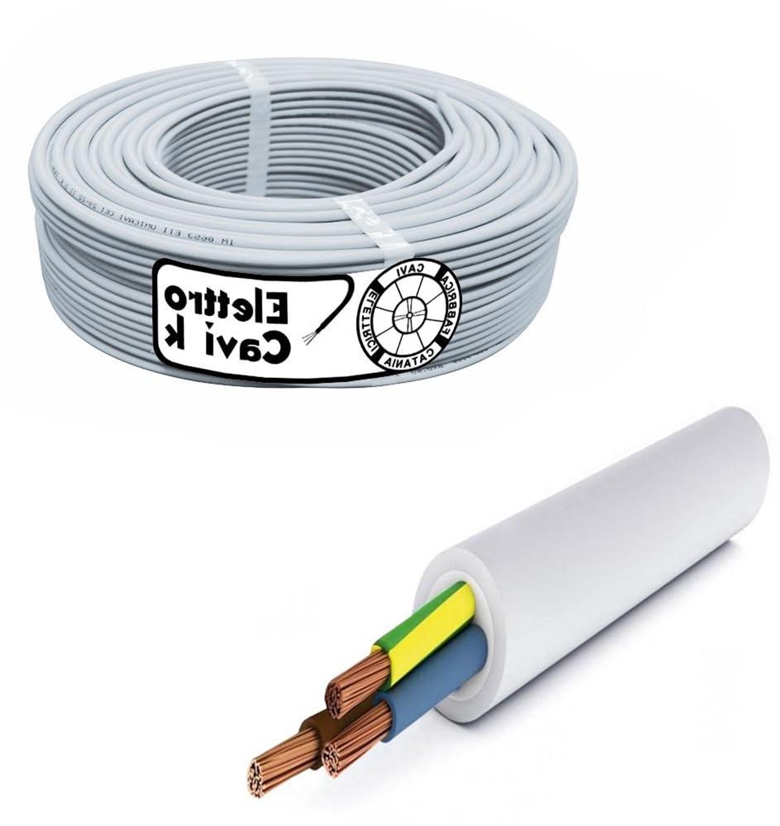 Elektrische Kabel - Stroomkabel Buiten - Vaste Installatie - Professioneel Gemaakt - 50 m - Zwart