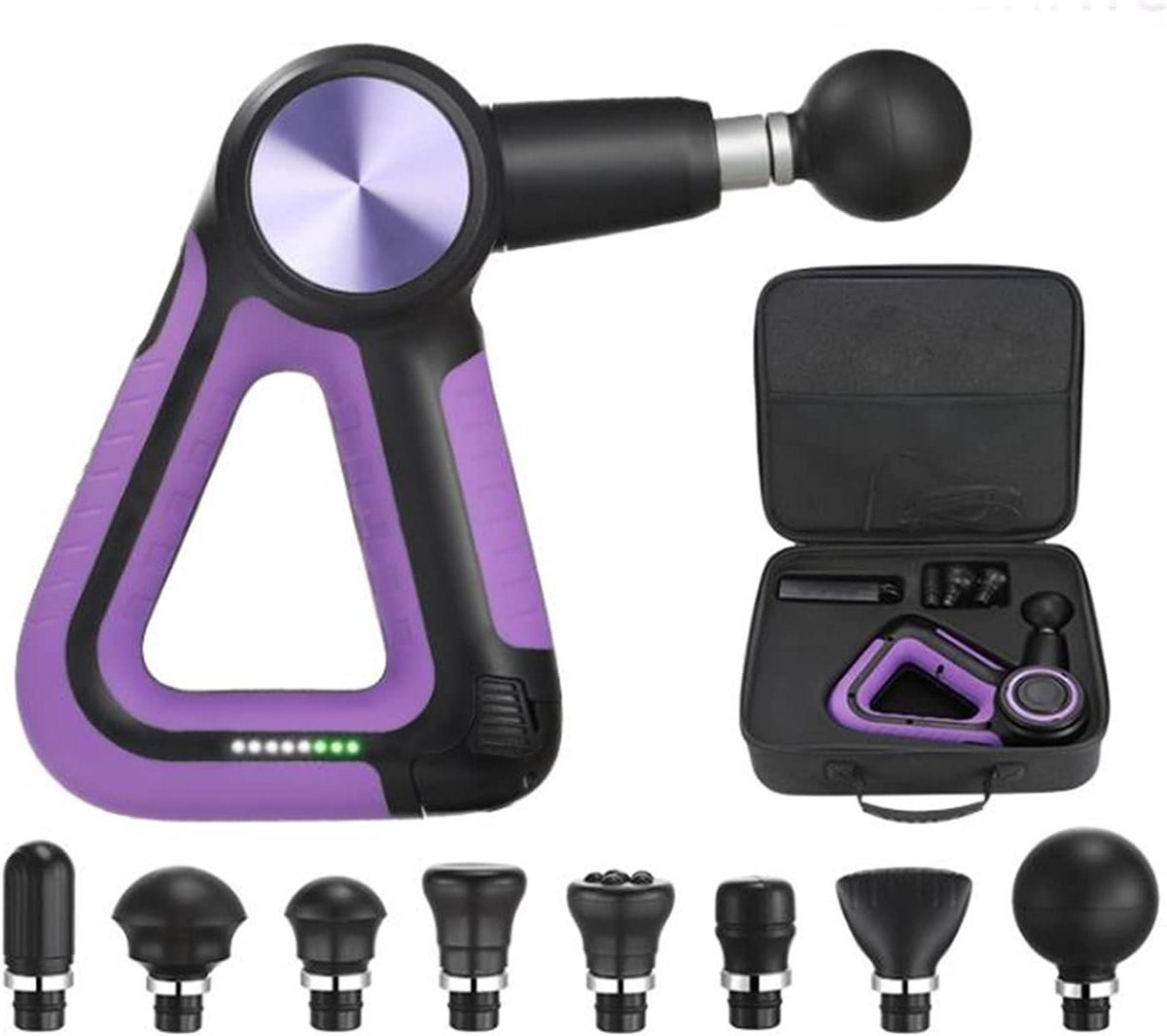 Massagepistool - Spierontspanningstool - Herstel na sport - Verstelbare arm - 16mm amplitude - Paars