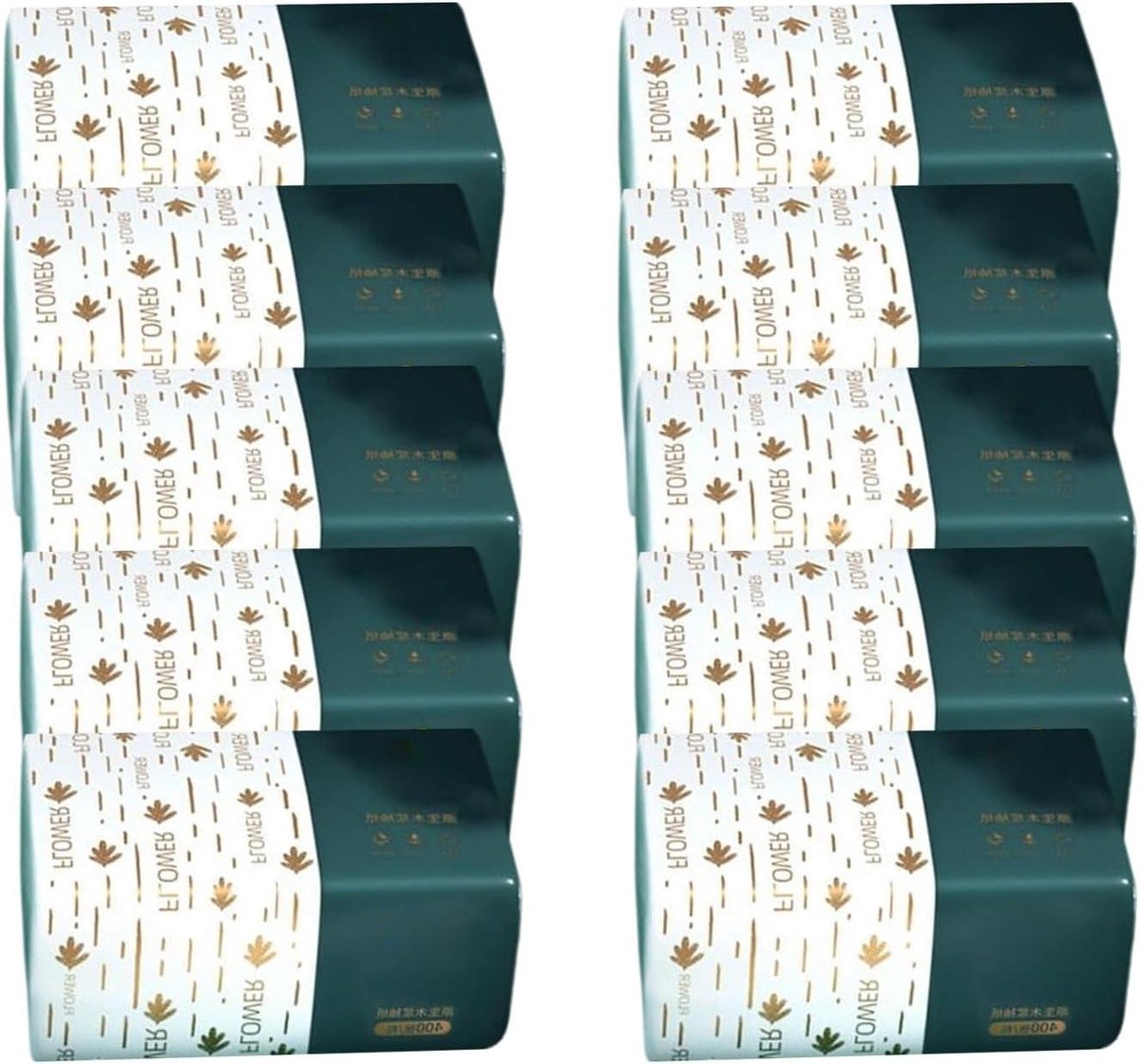 Zachte Tissues - Papieren Doekjes - Dagelijks Gebruik - Hoge Absorptie 4 Lagen - 10 of 12 Packs - Wit