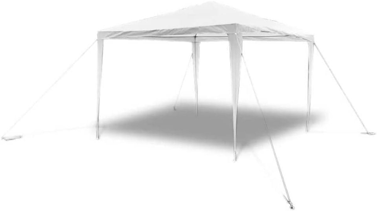 Stabiele Partytent - Tuinpaviljoen Waterdicht - Buitenfeesten Organiseren - Stevig Stalen Frame - 3 x 3 Meter - Wit