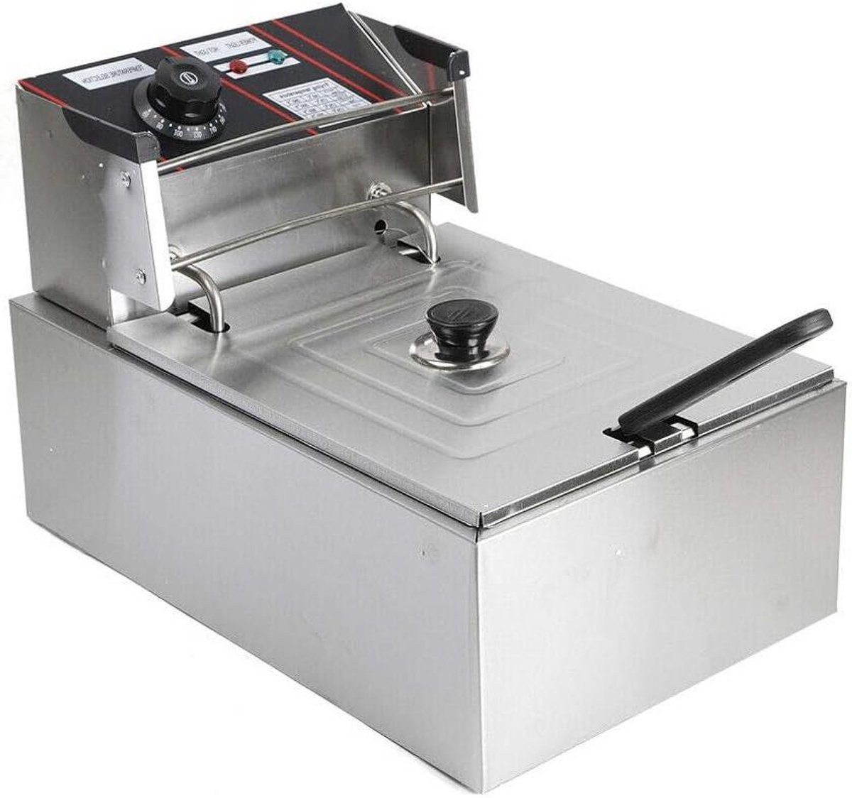 Elektrische Frituurpan - Professionele Frituur - Thuis Frituren - Constante Temperatuur - 5.5 Liter - Zilver