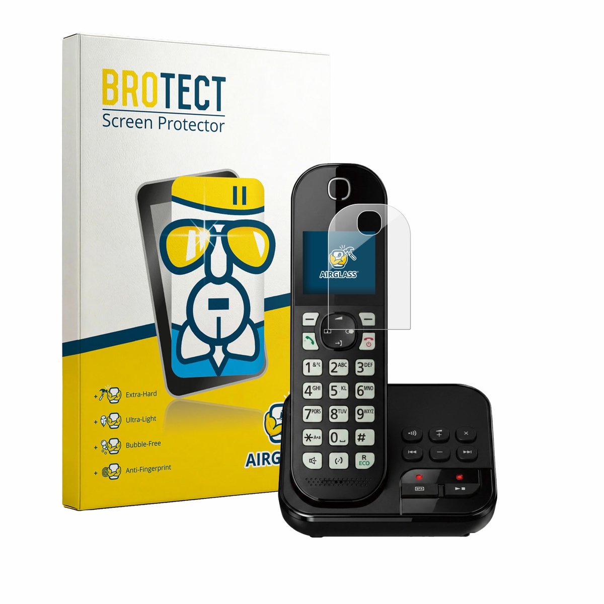 Screenprotector voor Panasonic KX-TGC460 Beschermglas transparant