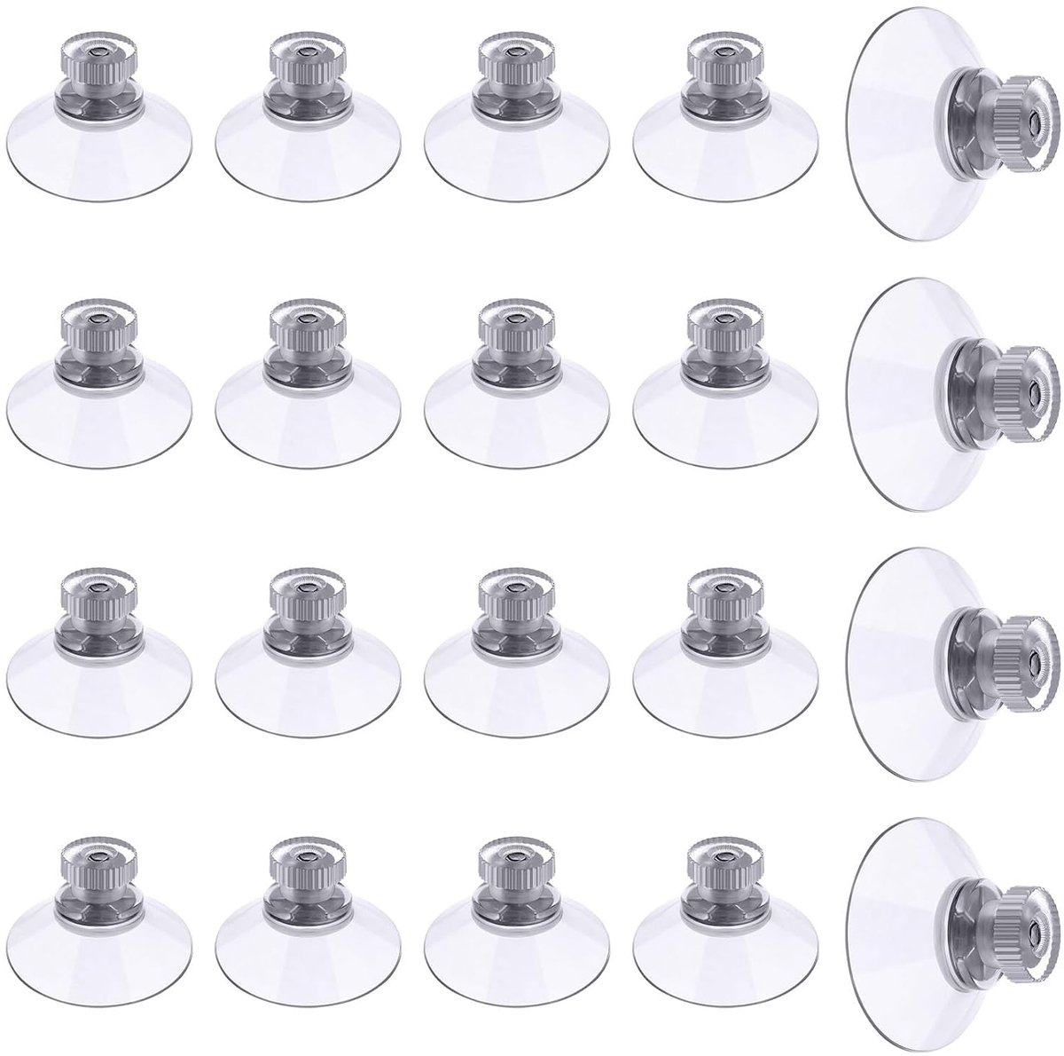 Suction cups 25mm - transparant - extra sterke hechting - ideaal voor decoratie - SnelShoppen