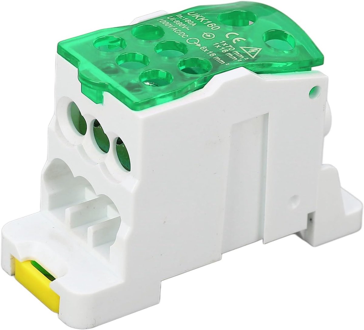 SnelShoppen - Terminal Verdeeldoos UKK160 Din Rail Aansluitblok 690V 160A Elektrische Aansluiting Verdeeldoos voor Hoogwaardige Verbindingen