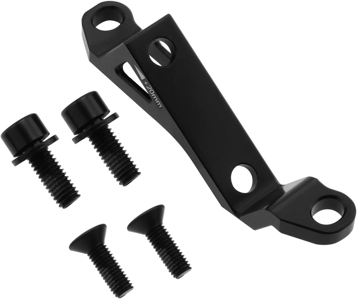 Fietsremtransfer Montageadapter - Mountainbike - 74mm tot 34mm - Racefiets Remklauw - 160/180 Disc - Montage Specificaties - Geschikt voor Mountainbike - Zwart 1 Set Gebruikt om Fietsremmen te converteren.