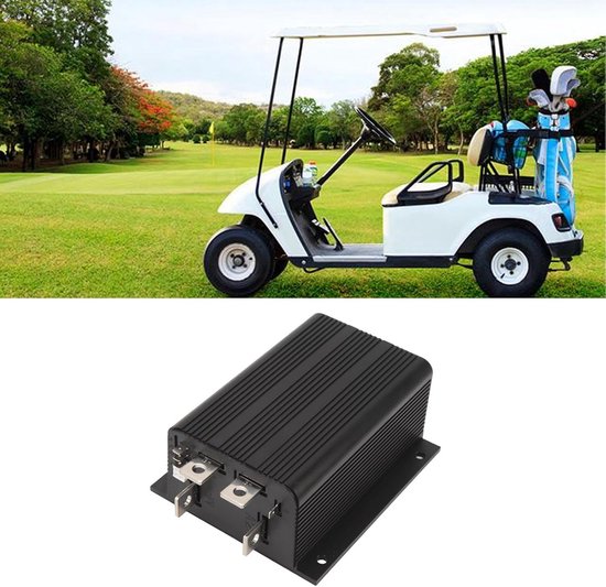 Golfkar Motorcontroller - DC Controller - Golfkar Besturen - Breed Spanningsbereik - 36-48V - Aluminium — afbeelding 2