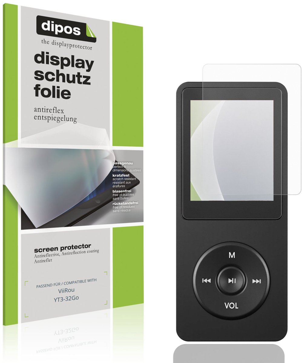 dipos – 4x Matte Beschermfolie geschikt voor ViiRou YT3-32Go | Krasbestendige & antireflecterende Screenprotector Ultra-Thin