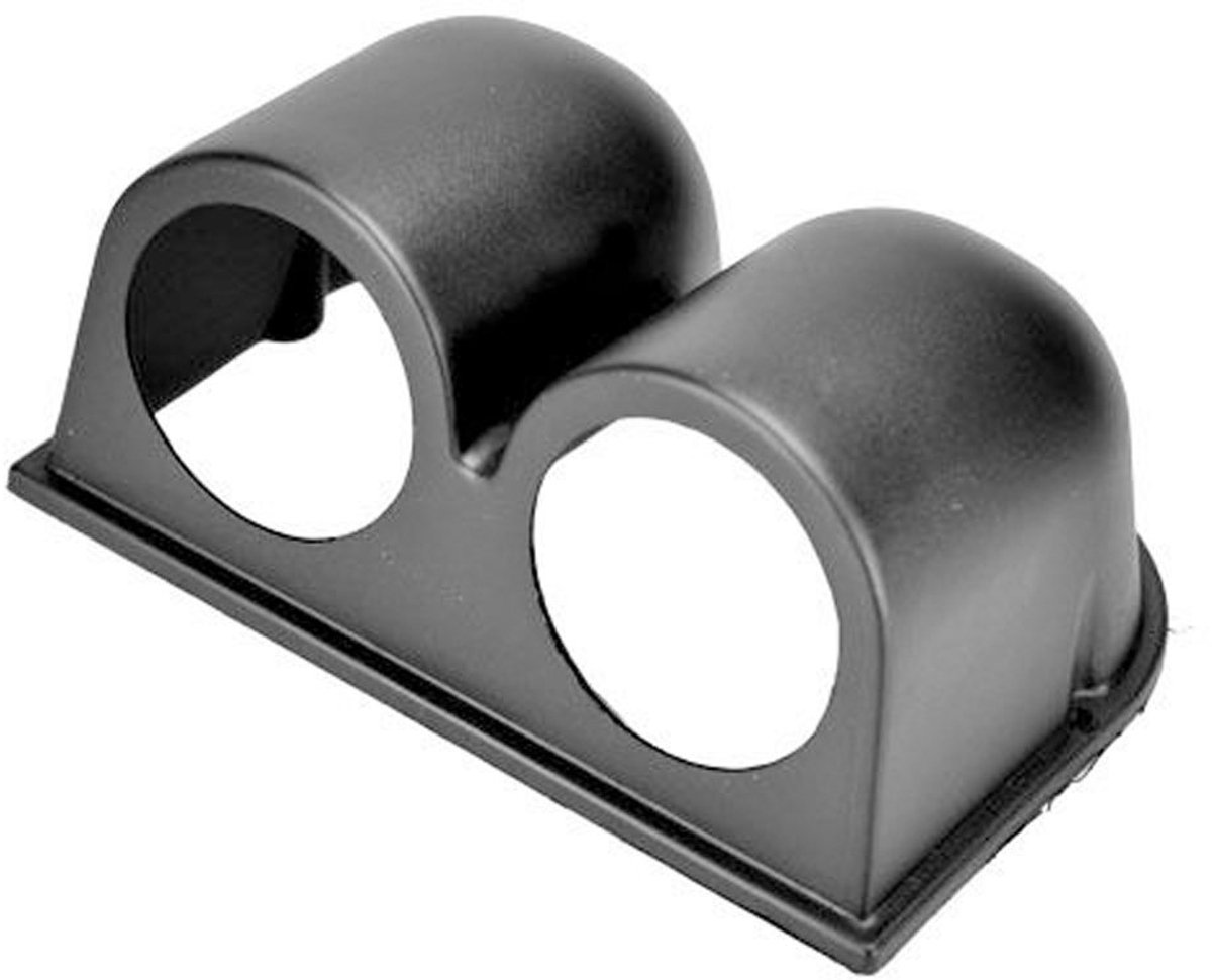 SnelShoppen - Universele 2" 52mm Dashboard Meter Pod Houder met Dubbele Opening - Hoogwaardige ABS Kunststof - Geschikt voor Auto, Truck, Motor en Boo