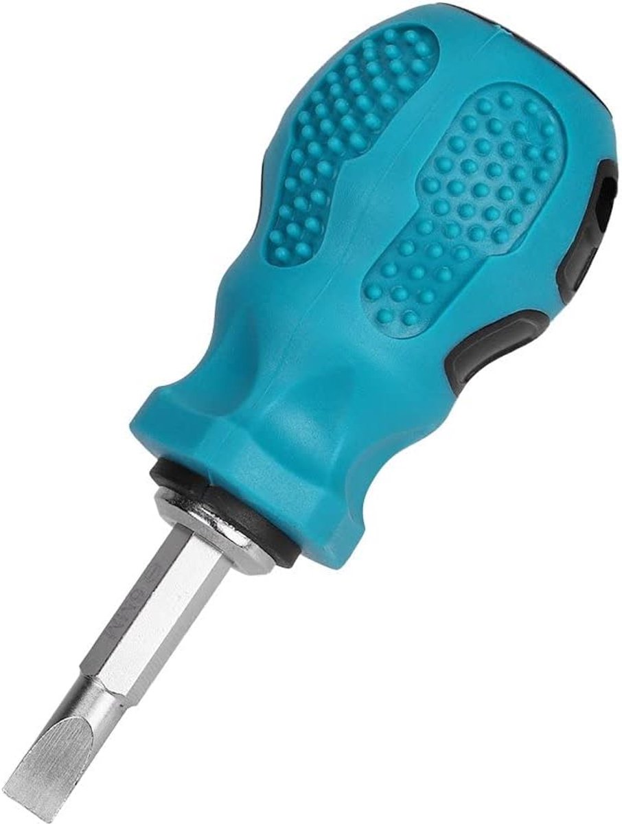 SnelShoppen - Dual Purpose Mini Schroevendraaier, 6 x 38 mm, Omkeerbaar, Precisie Verstelbaar Reparatietool van Hoogwaardige Chroom Vanadium Staal voo