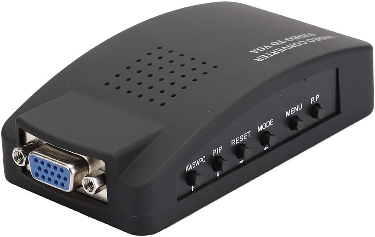 SnelShoppen - CCTV Camera BNC Adapter Video S naar VGA HD Composite S-Video voor Computer PC Monitor EU Stekker LCD Uitgang