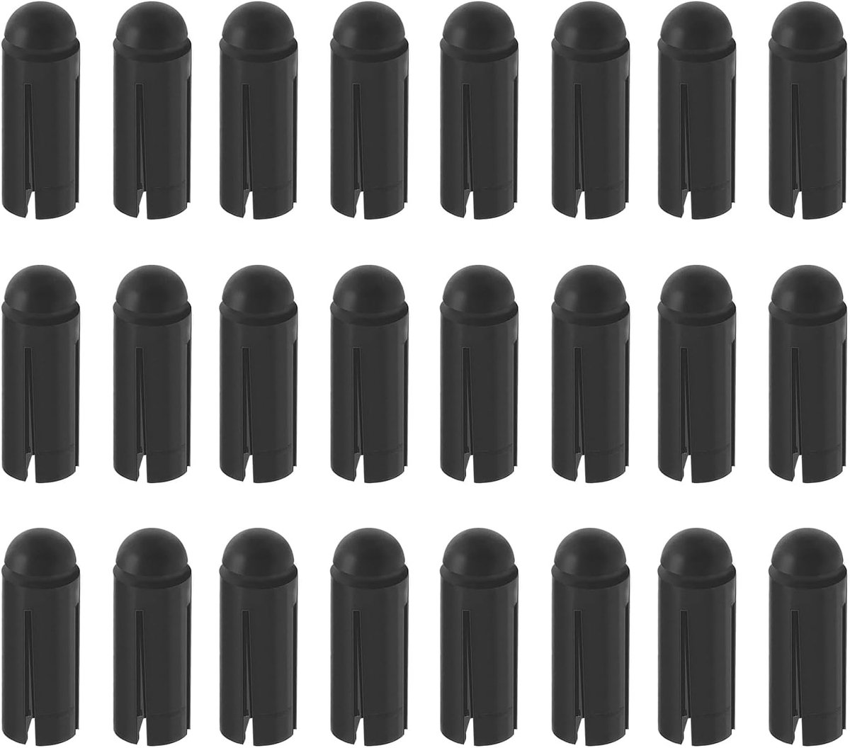 SnelShoppen - Dart Vleugelbescherming Aluminiumlegering, 24 Stuks, 90 Graden, Professionele Wedstrijddartaccessoires, 3 mm x 8,5 mm, Zwart, Vliegbesch
