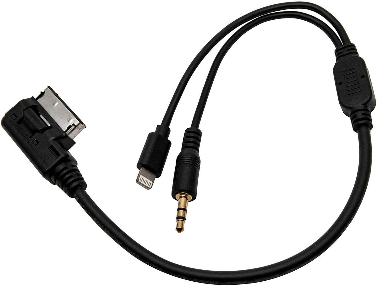 SnelShoppen - 3.5mm AUX Audio Adapter Kabel voor Auto's - MDI AMI MMI Interface - Geschikt voor AUD1 Modellen 2006 en Later - Universele Muziek Radio