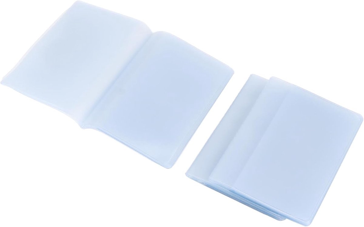 SnelShoppen - 3Pcs Portemonnee Inleggers Soft Transparant PVC 10 20 30 Pagina’s Multifunctionele Creditcard Houder voor Familie Reis Zakelijk