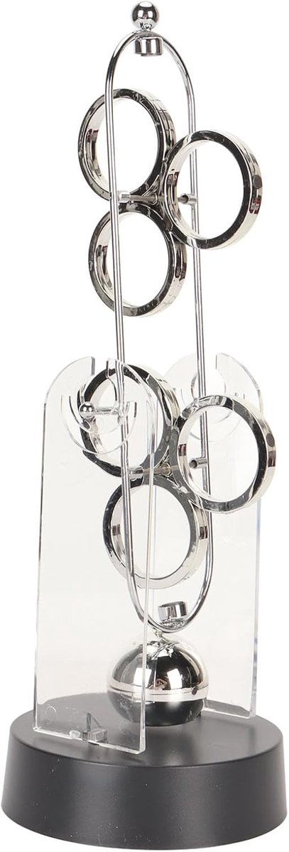 SnelShoppen - Perpetual Motion Device Decoratief, Kinetische Kunst, Educatief Gadget met Elektromagnetische Aandrijving voor Thuis, Kantoor, School, O
