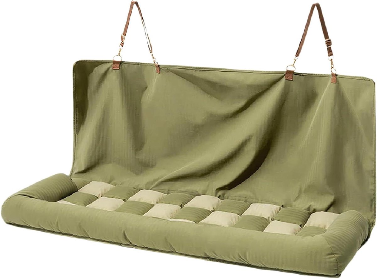 Beschermhoes Achterbank Hond - Auto Hondenhoes - Veilig Reizen - Antislip en Waterdicht - 124x45x49 cm - Groen