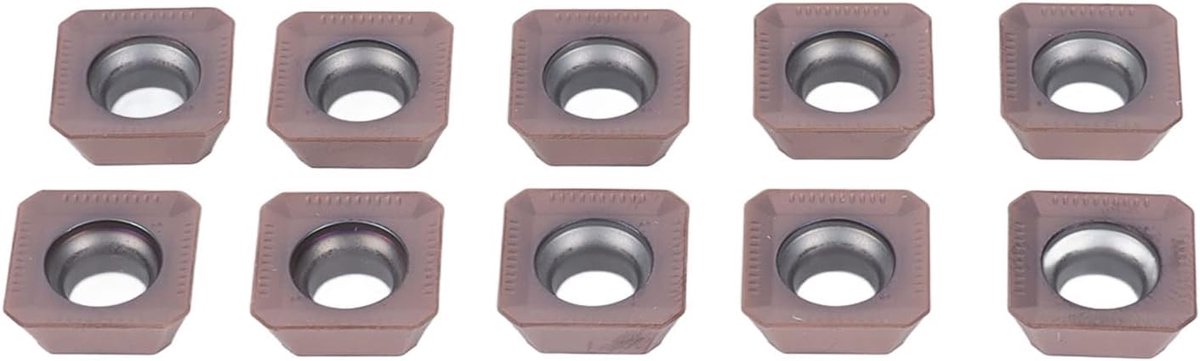 SnelShoppen - CNC draaiinzetstukken van carbide, harde snijbladen, lange levensduur, 10 stuks in kunststof doos, voor roestvrij staal en gietijzer
