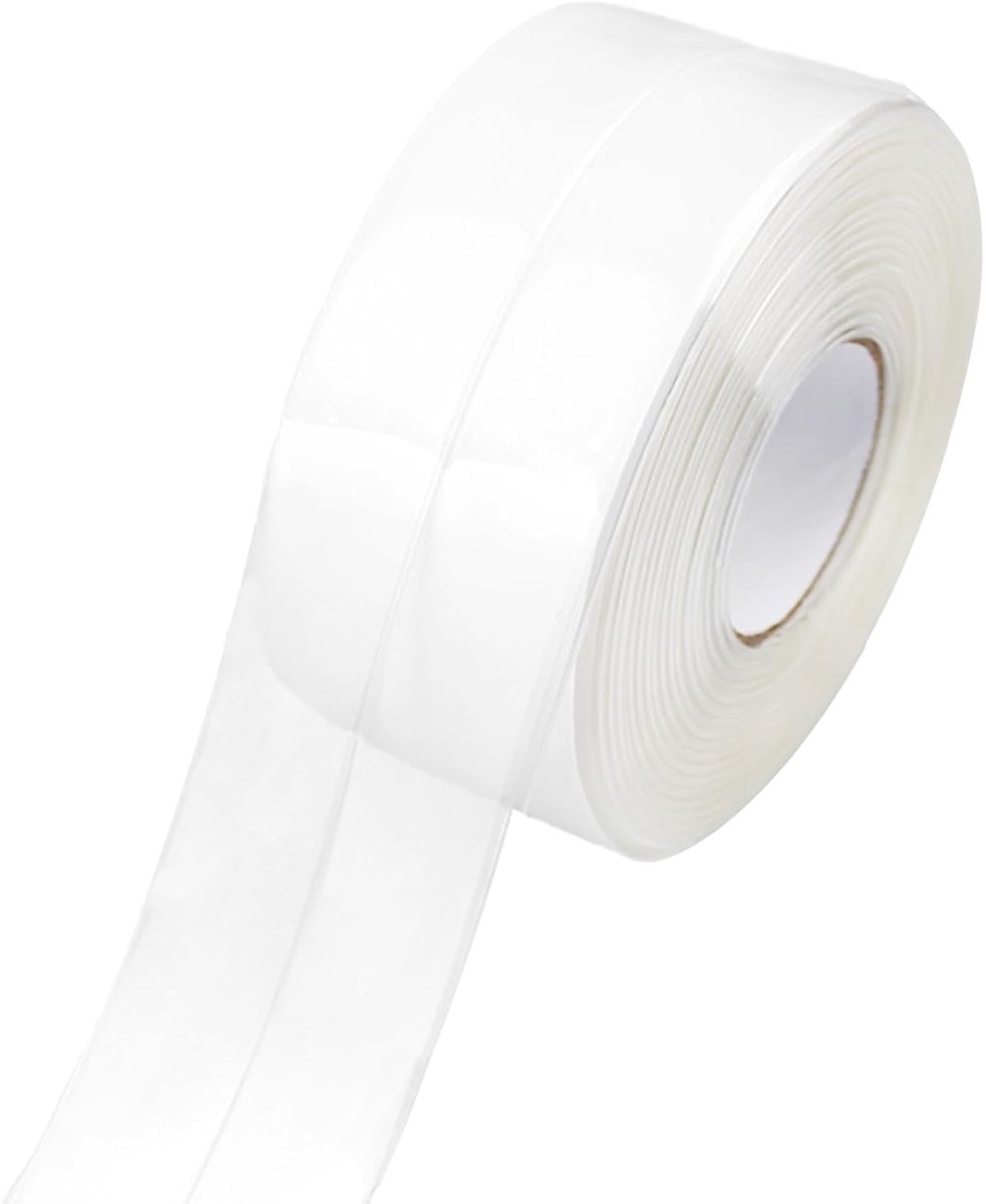 1 Roll 38mm x 3.2m Waterproof Sealing Tape, Self Adhesive Sealing Tape, Shower Sealing Tape, Mildew Resistant, for - ShopVlot