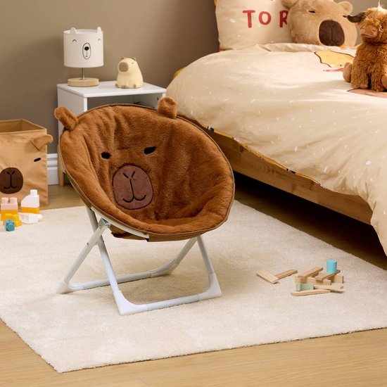 Fauteuil enfant Faltem pliable H.50cm marron van ATMOSPHERA CREATEUR D'INTERIEUR — afbeelding 2