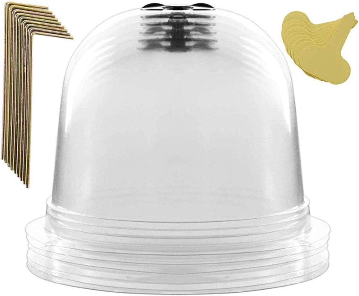 Tuinstolpen - Beschermkappen Planten - Planten Beschermen - Met Ventilatiegaten - 6 stuks - Transparant