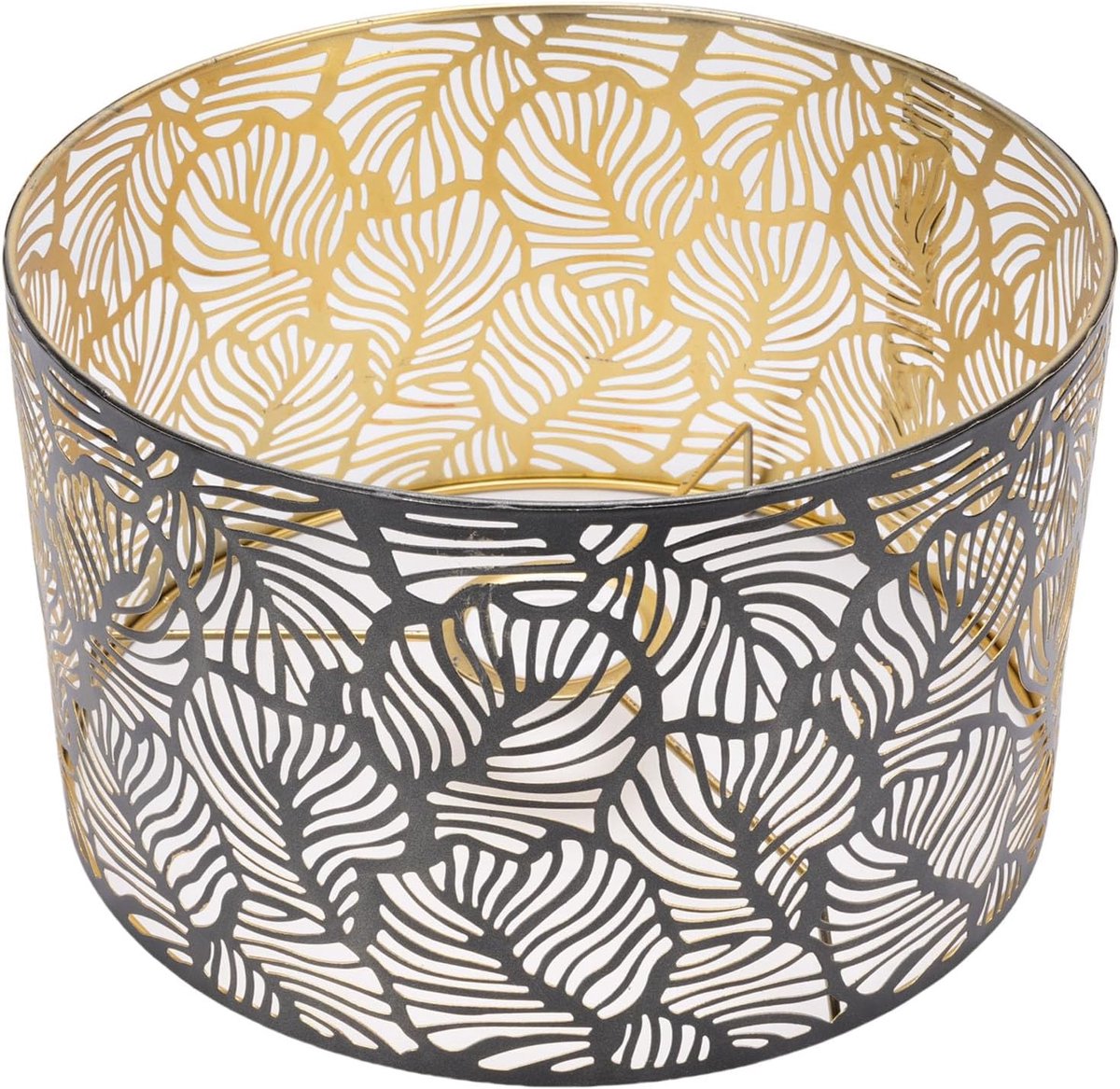 SnelShoppen - Elegante Holle Lampenkap van IJzer, 9.8 Inch, Geschikt voor E27 en E14 Fittingen, Perfect voor Tafel- en Vloerlampen in Woonkamer en Sla