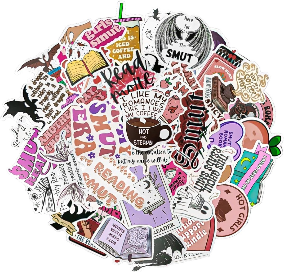 Aesthetic Stickers Set van 52 Stuks - Leuke, Waterdichte Vinyl Stickers voor Laptop, Waterflessen en Scrapbooking