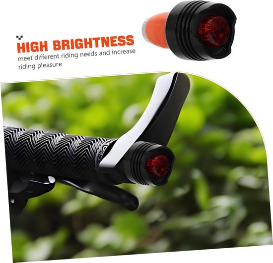Fiets LED Verlichting - Handvat Verlichting Stuureind Lampjes - Veilig Fietsen - Waterdicht Meerdere Modi - 5.2 cm - Multicolor — afbeelding 5